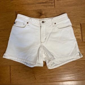 Vintage 90s Ralph Lauren white denim shorts size 2
